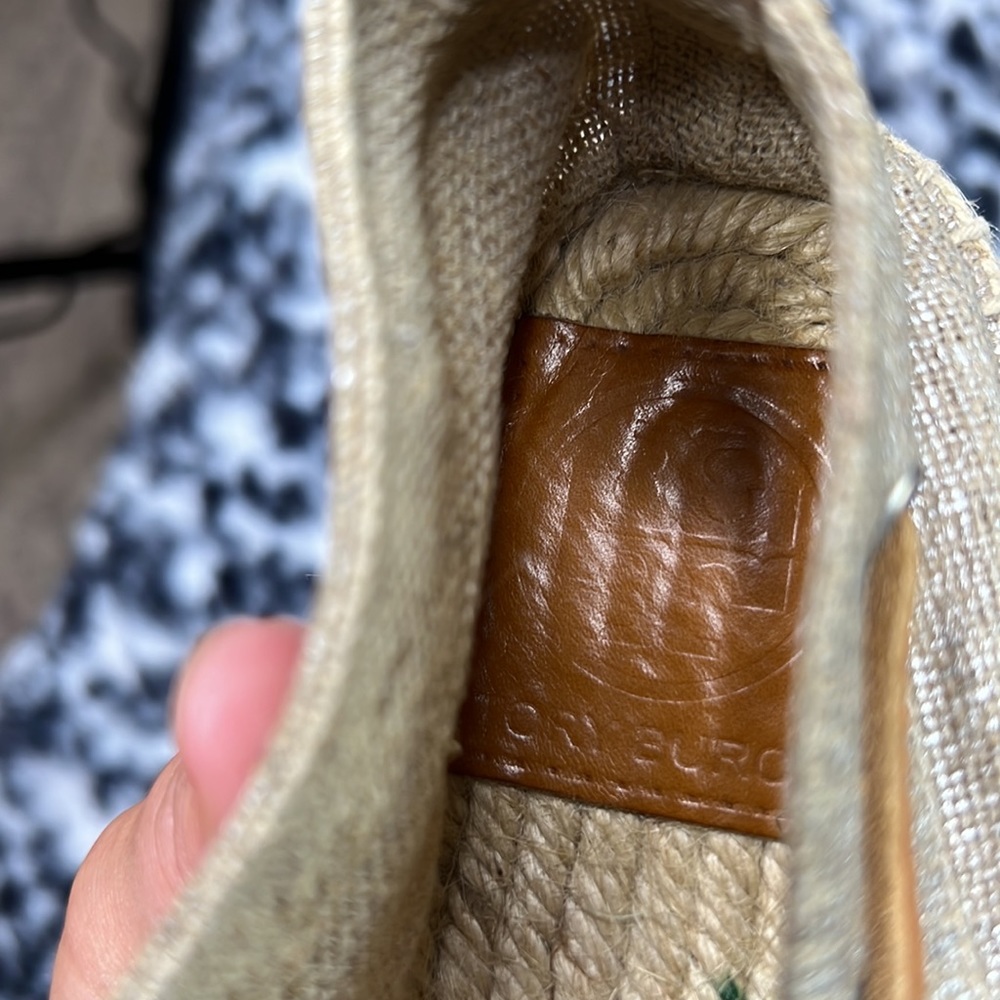 Tory Burch Natural Canvas Espadrille with Tan Leather Laces - Picture 3 of 12
